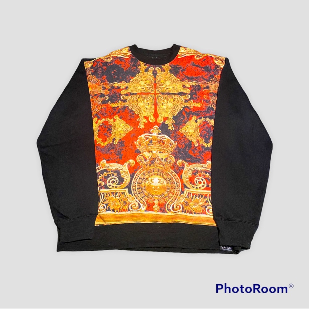 L.A.T.H.C. Los Angeles Mens’ Versace Inspired Long Sleeve Sweatshirt (Size M)